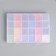 Glass 8/0 (3 mm) in the box "Bright" 24 colors x 15 g 19x13x2.1 cm
