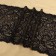 Lace elastic fabric, 240 mm × 23 ± 1 m, black color