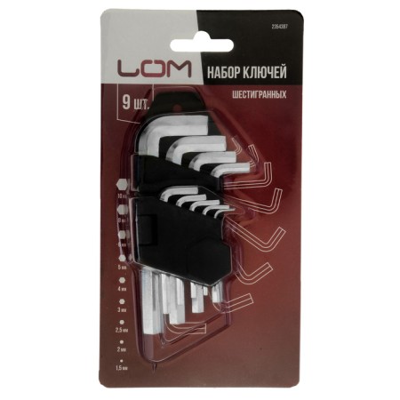 A set of keys of hexagonal scrap, 1.5 - 10 mm, 9 pcs.-3