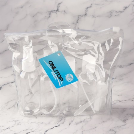 Storage set, in a case, 8 objects, white/transparent color-5