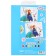 Cardboard color with sparkles, A4, 8 sheets, 8 colors, non -moped, bilateral, in the folder, 250 g/m², cold heart
