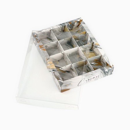 Box under 12 sweets with cells “Happiness waiting for you”, 14.5 x 18.5 x 3 cm-4
