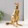 Souvenir Polystone "Golden Kangaroo" 19.5x19.5x24.5 cm