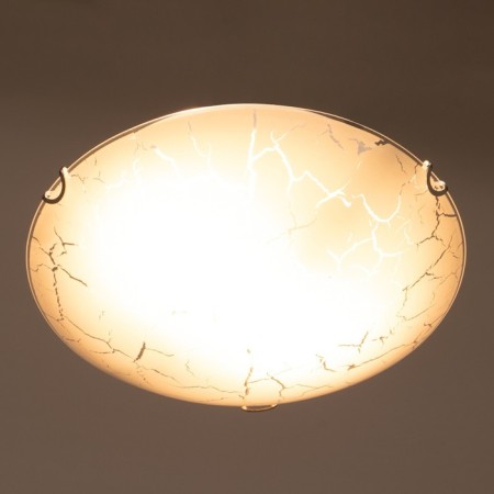 The lamp is wall-flowing "sugar" 2 lamps E27 40W d.300 h.5.5 cm.-2