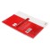 Smooth block for notebooks on rings A5, 80 sheets in a ruler, in individual packaging, block 60 g/m2