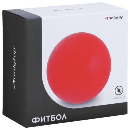 Fitball ONLYTOP, D = 55 cm, 800 g, anti -wings, yellow color-4