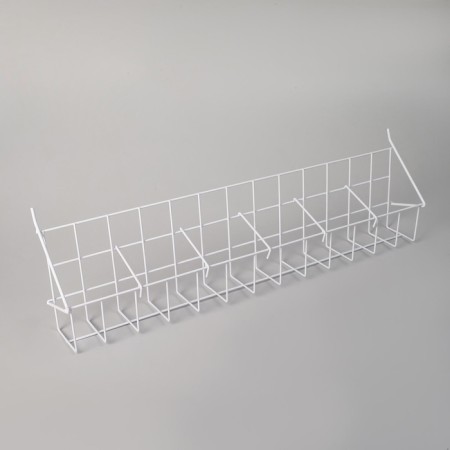Basket for seeds, length 60 cm, pocket size 10x7x9.5 color white-1
