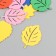 Decor for creativity "Leaves from Foamiran" 4.5 cm (set 25 pcs) mix