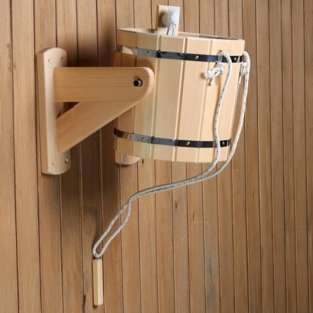 Pouring device from cedar, 12 l, with a stainless insert-3