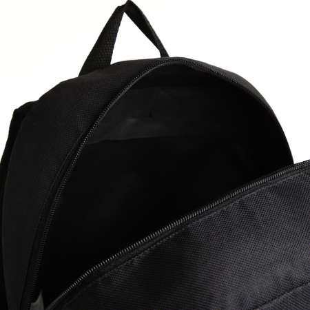 Youth backpack with lightning, external pocket, black color-5