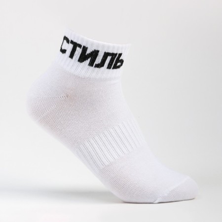 Women's socks "style", white color, size 23-25