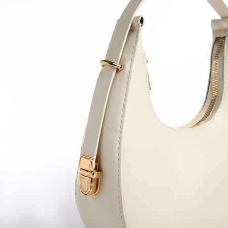 Bag Women's Baget with a zipper, milk color-3