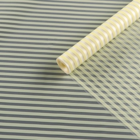Flower film, matte, "zebra", cream, 0.6 x 9m ± 5%