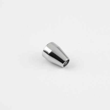 Tip for the cord, d = 4 mm, 12 × 8 mm, 10 pcs, silver color-2