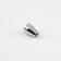 Tip for the cord, d = 4 mm, 12 × 8 mm, 10 pcs, silver color