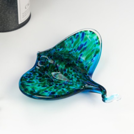 Souvenir glass "Bright slope" under Murano glass 4.4x17x15.5 cm-2