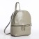 Open-ryukzak-mini made of artificial leather with lightning, the color is gray