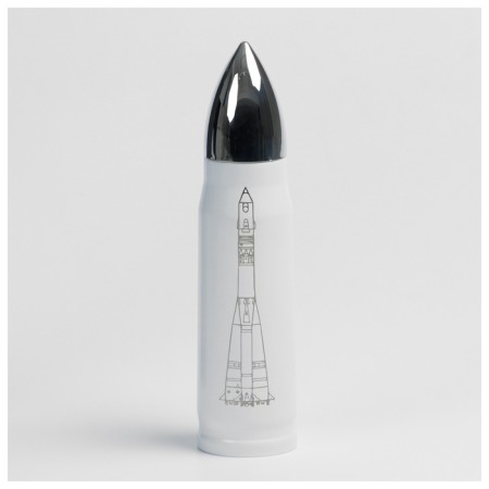 Thermos Roscosmos x ONLYTOP, 500 ml, white color-2