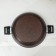 Stear, d = 30 cm, h = 8.5 cm, removable handles, glass cover, anti -stick coating, brown color