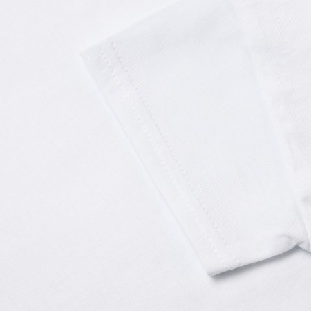 Baby T -shirt with a lowered shoulder, white color, height 140 cm-2