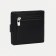 Women's wallet on the button, black color