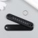 Trick Metal to the leatherette "strap with a license plate" Black 12.5x4 cm