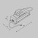 Components for the textile suspension system Technical TRA130DR-100W, 100W, 15.1x6.1x3.2 cm, white color