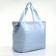 Sports bag with lightning, with an increase, external pocket, blue color
