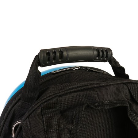 A backpack for carrying animals "Butterfly", with a viewing window, 32 x 26 x 44 cm, blue-8