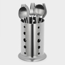 Stainless steel stand for cutlery, 10 × 17 cm
