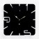 Wall watches of metal "minimalism", silent, 37 x 37 cm, luminous