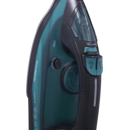 Iron Hyundai H-Si01124, 2600 W, ceramic sole, 25 g/min, 420 ml, black-green-2