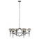 Paletto chandelier 6he27 40W black 70x66x36-80cm Bayerlux