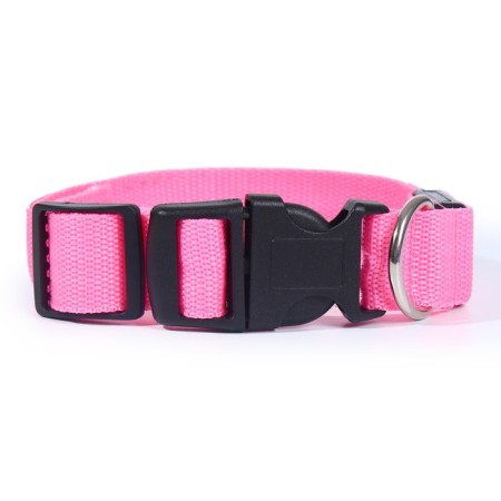 Collar with backlight double strip size S, Osh 35-43 x 2.5 cm 3 glow mode pink-2