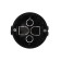 Installation box Luazon Lighting, 68x40 mm, IP20, for continuous walls, black