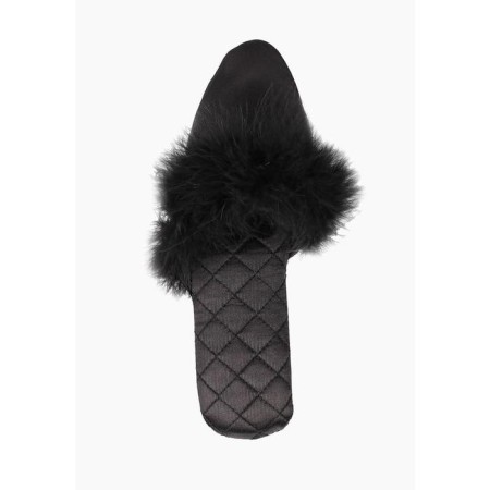 Slippers # 9 women, size 35.5, black color-2