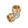 STM square, 1/2 ", nickelized brass