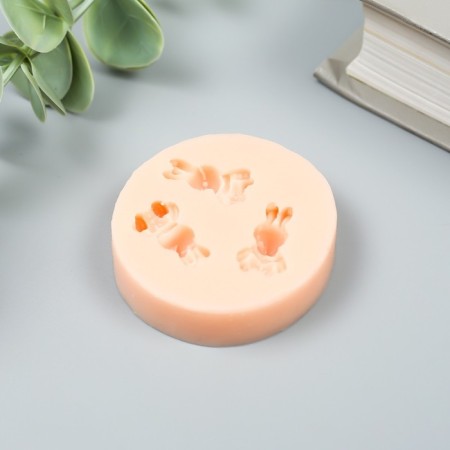 Silicone Mold "Three Bunnies" 2.2x1.1 cm-2
