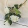 Artificial Flowers "Rose Fiona" Three Butons, 8x70 cm, White