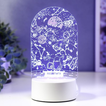 Lamp "steam in space" LED RGB from a network 9.5x10x19 cm Risalux-2
