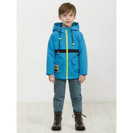 Windbreaker for boys, height 104 cm, blue color