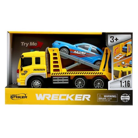Inertial “tow truck”, 1:16, with a machine, light, sound-7