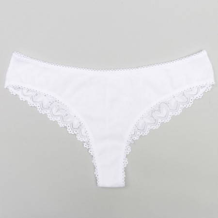Panties female Brazilian, white color (Bianco), rr 48 (5)-6
