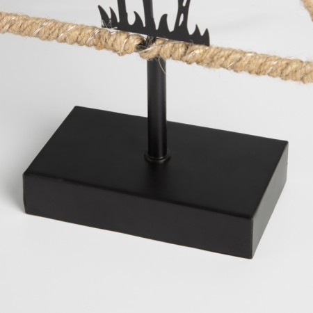 Lamp "New Year tree" Led 3haa Black 7x20x37cm-4