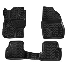 A set of rugs in the AIRLINE, Ford Focus II 2005-2011, high board, polymer, black color, 4 pcs