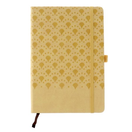 Diary of a low -up A5, 100 sheets in a cage, elastic band, leatherette cover, mix-7