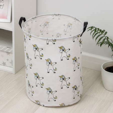 Basket Winness Textile Dolyana "Unicorns", 40 × 40 × 48.5 cm-1