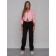Sports female trousers, size 48, black color