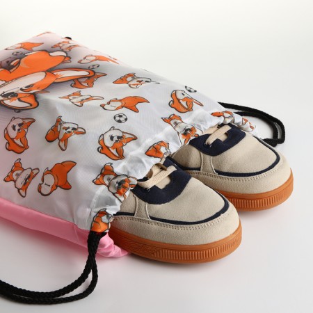 Back for shoes on the lace, white/orange color-3