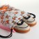 Back for shoes on the lace, white/orange color